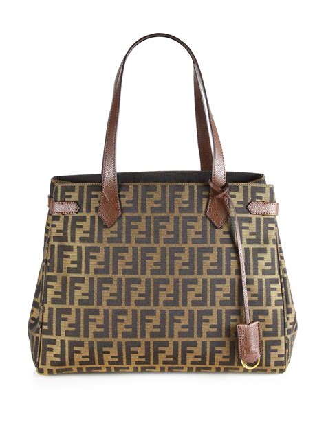 fendi large bag|fendi zucca shopper tote.